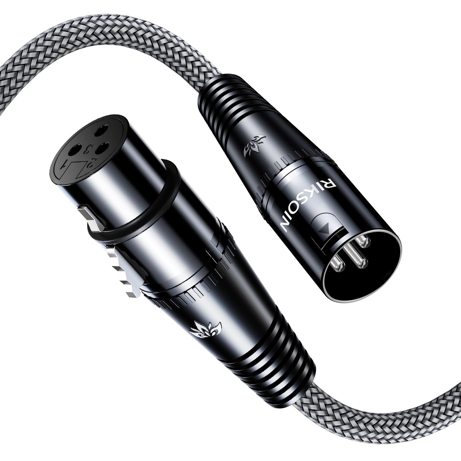 XLR Cable, Male to Female 3-Pin Cables for Mic Mixer,Recording Studio,Podcast...