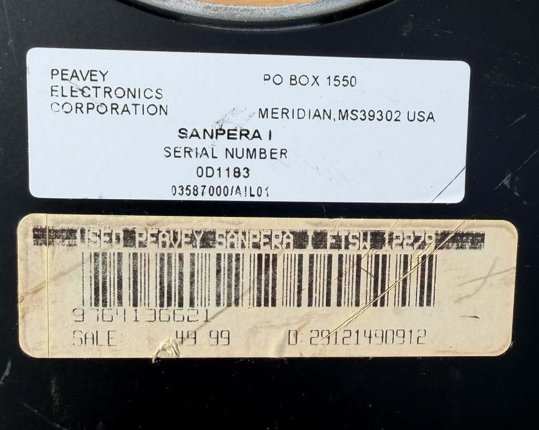 Vtg Peavey Sanpera I Foot Controller Effects Pedal No Cable Untested Clean
