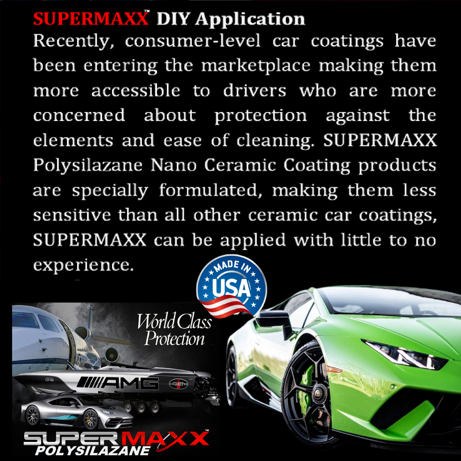 CERAMIC CAR COATING POLYSILAZANE TRICURE TECHNOLOGY "5 YR PAINT PROTECTION" -KIT