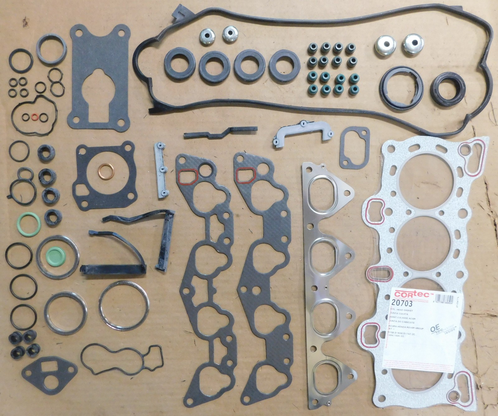 Corteco 21815 Head Gasket Set For 88-91 Acura Honda 1.5 1493cc 1.6L 1590cc 4 Cyl