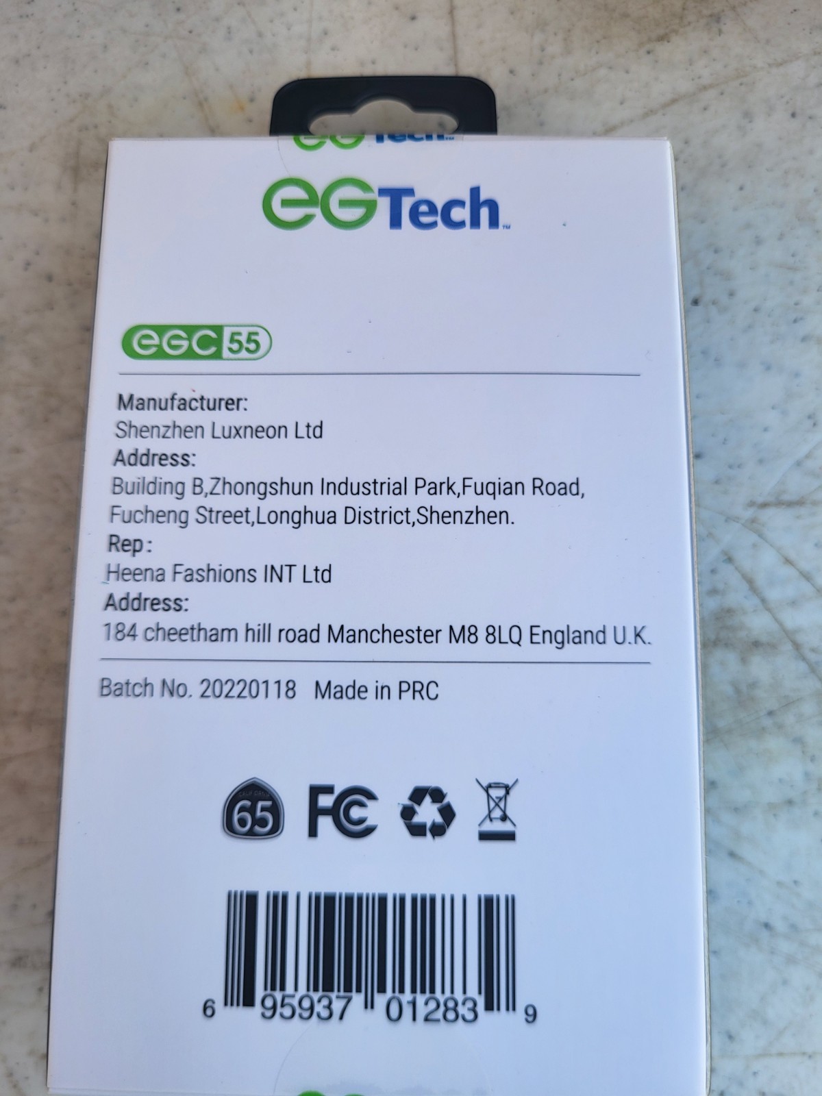 New EGTech Bluetooth Anti - Loss Device Black White