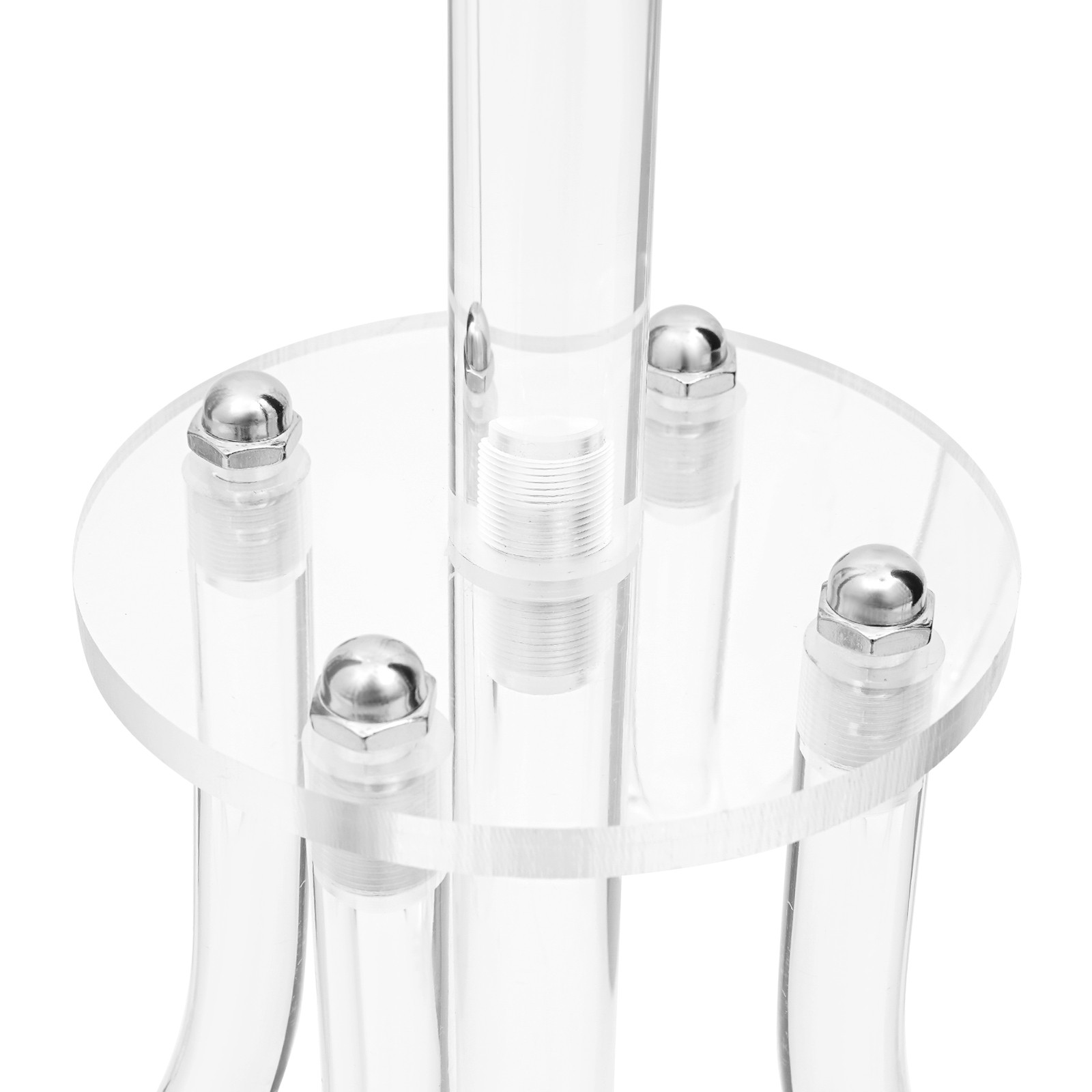 4PCS 5-Arm Candle Holders, 70cm Acrylic Candle Holders, Tabletop Candle Holders