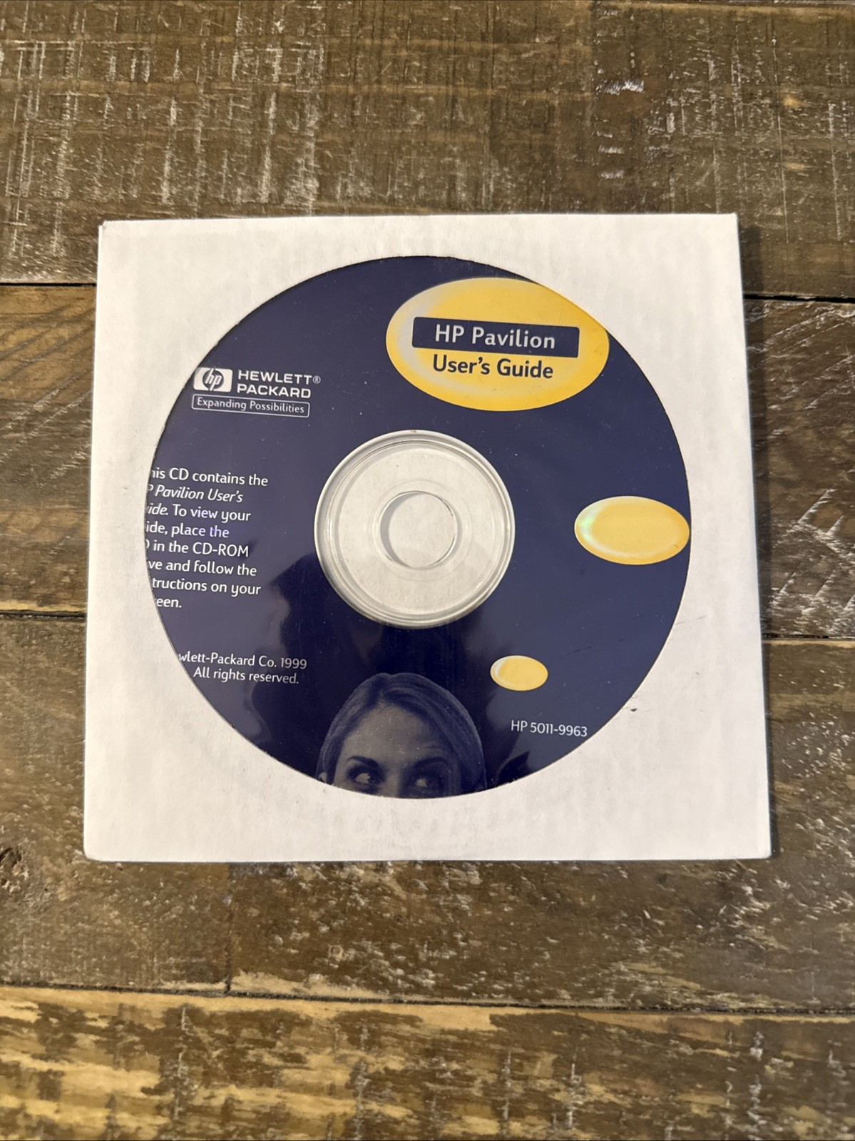 HP Pavilion User Guide Software PC Cd Rom