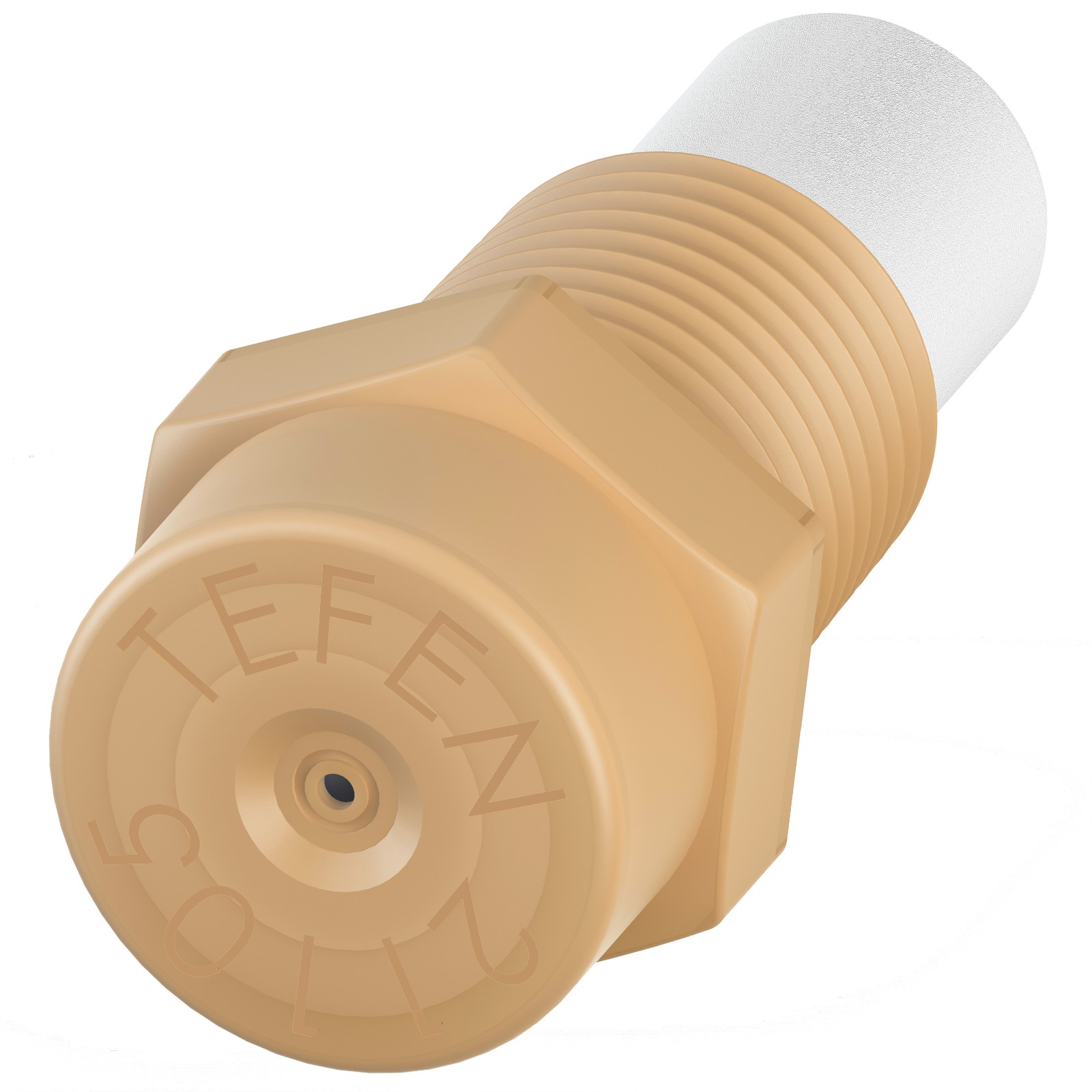 Plastic Fog Nozzle with Poly Filter Cream 1/8" NPT 2 GPH 10 Pack