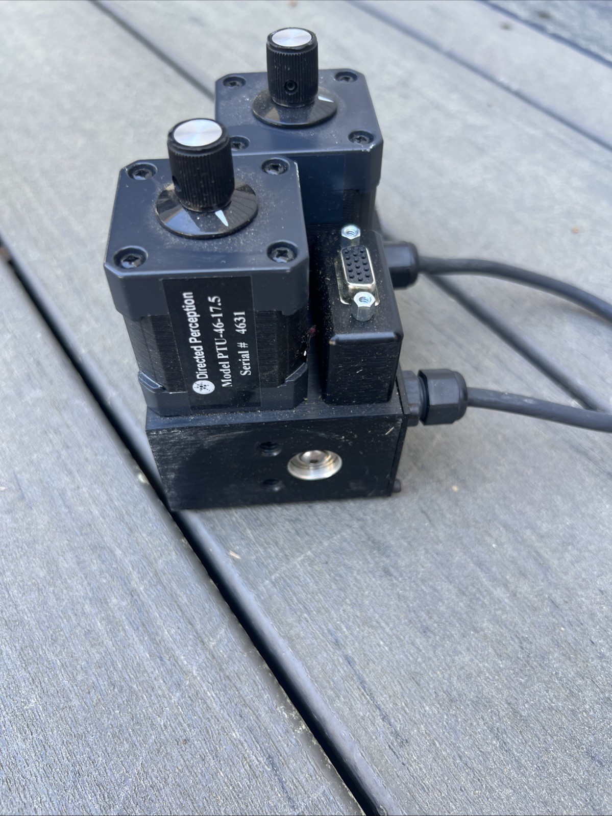 directed perception (now flir) pan tilt unit ptu 46-17.5 robotics research lab