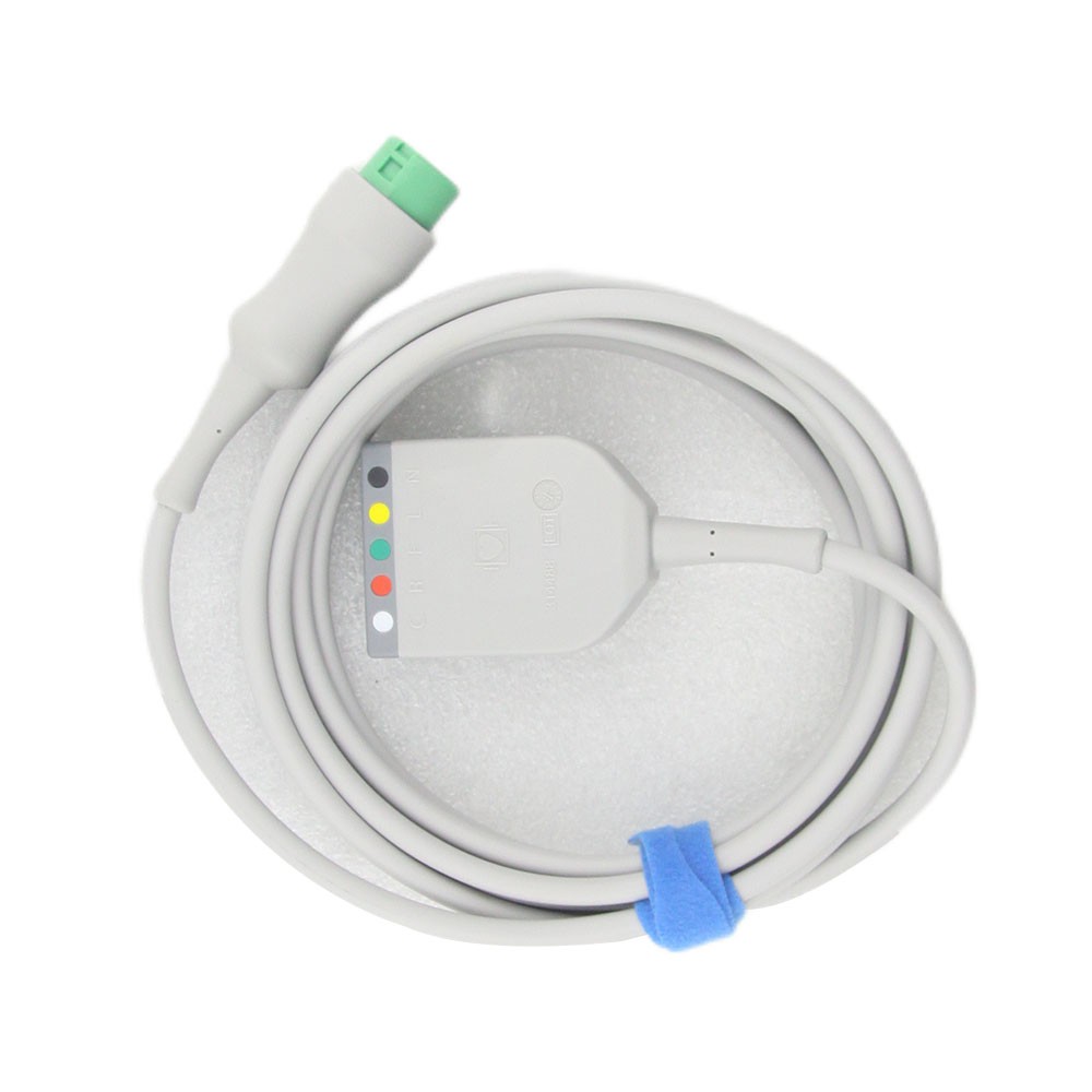 FOR Mindray EV6201 ECG  Cable Split 12Pins 3/5 Lead REF 0010-30-42719