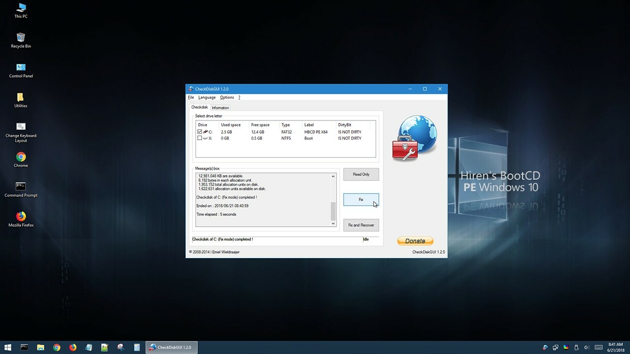 Hiren's version 16.3 Boot CD USB Computer Repair Recovery 4 Windows Bonus tools*