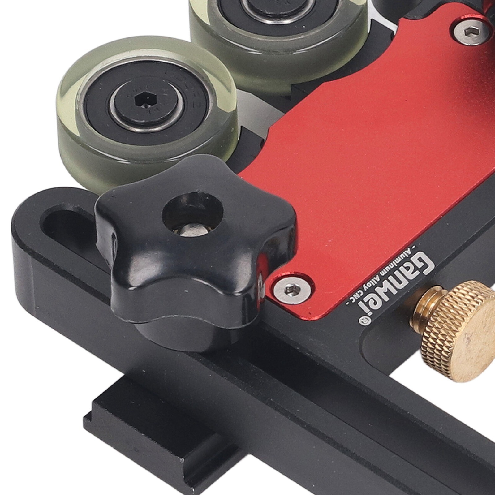 2Pcs Woodworking Double Wheel Bearing Roller Featherboard Table Saw Feeder