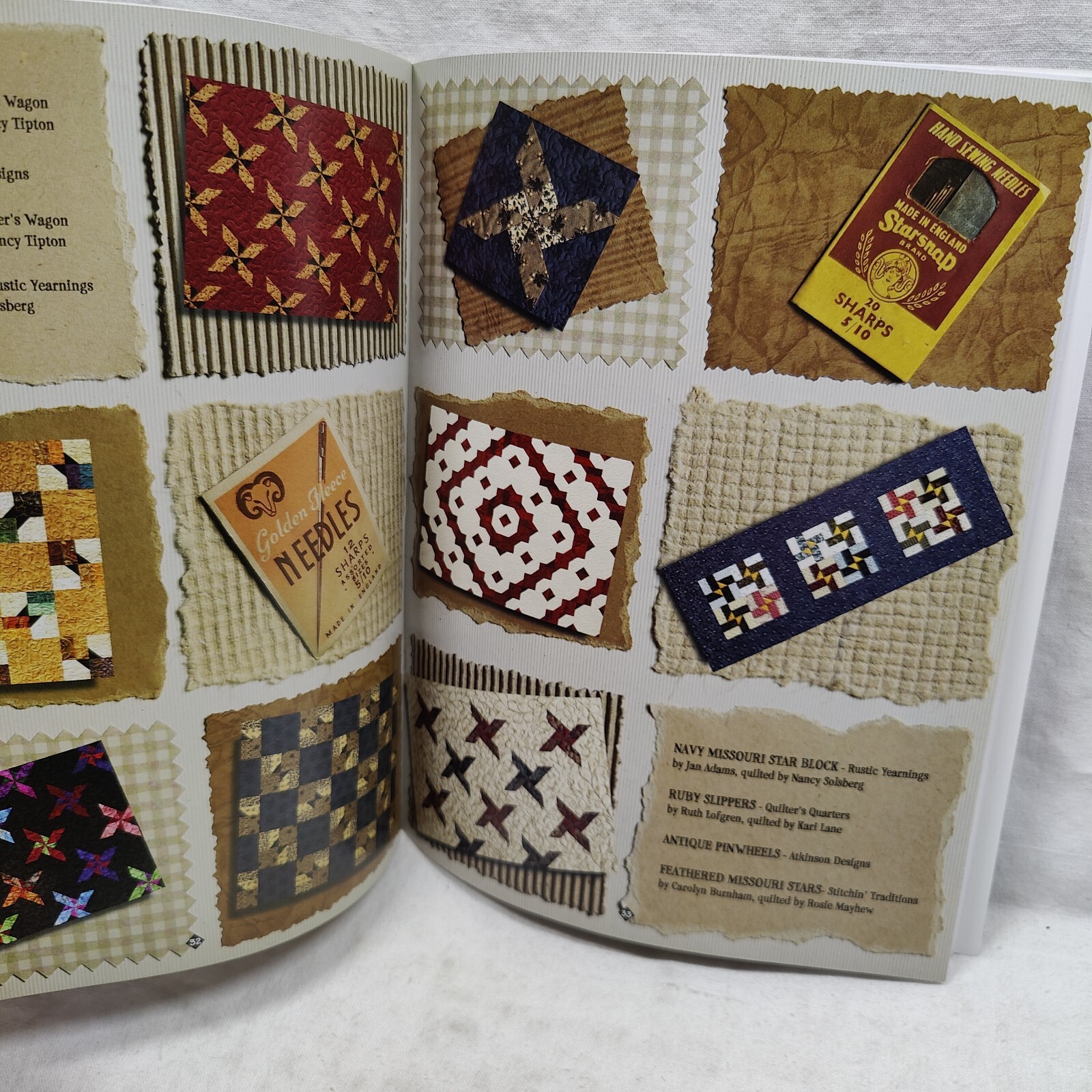 Kansan City Scrapbook Quilt Pattern Book Atkinson Designs 2002 Vintage