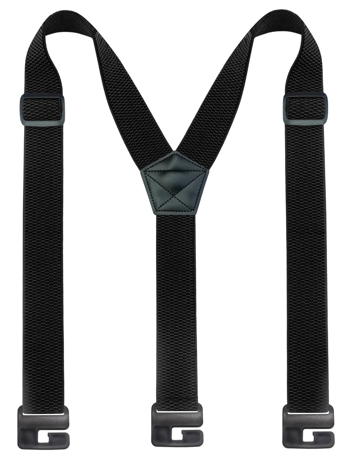 JEMYGINS Hidden Black Suspenders 1.48" Under Clothing Work One Size,