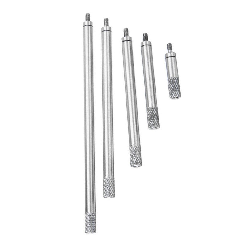 5pcs Indicator Dials Digital Indicator Extension Stem Rod HSS Set Accessories