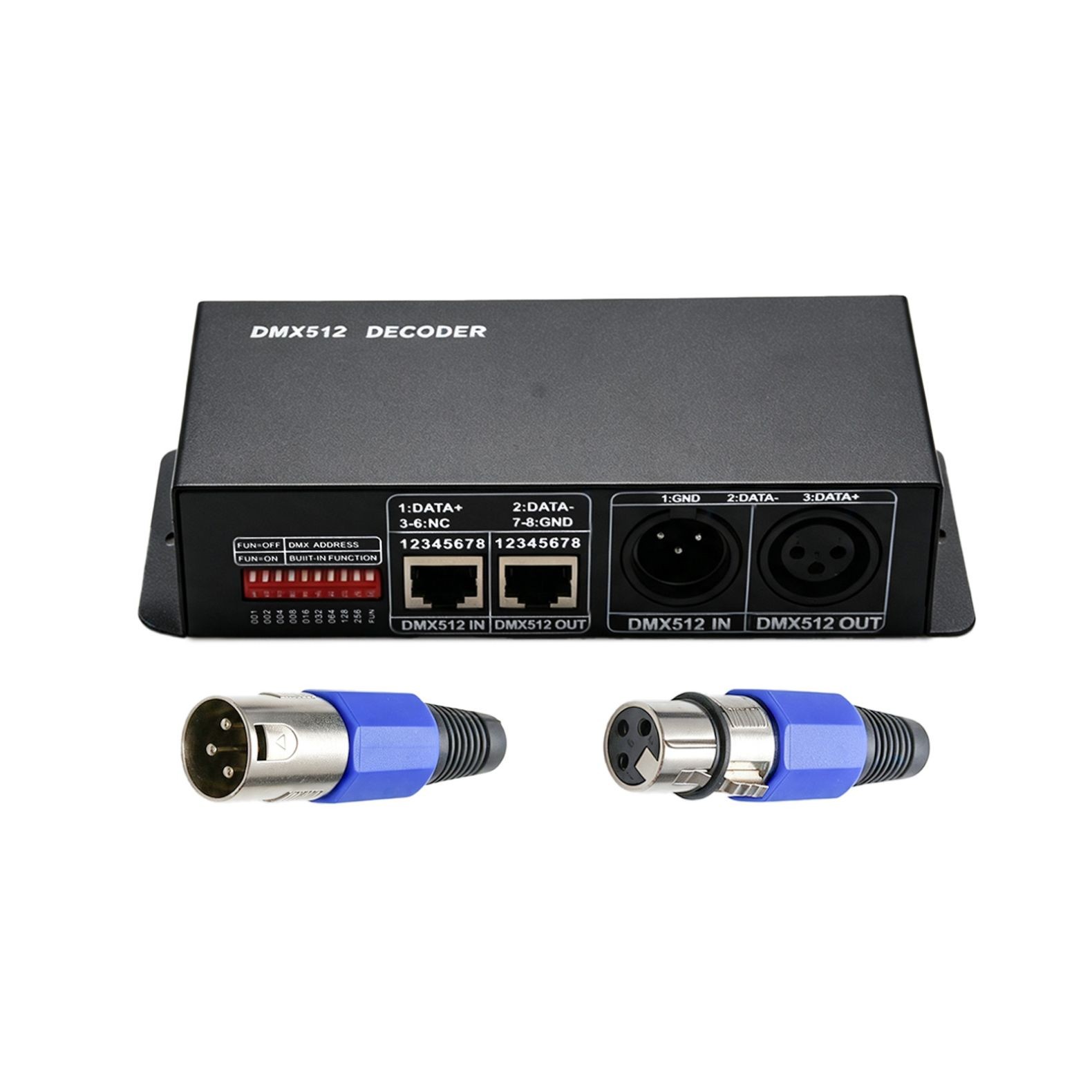 DC12V~24V LED RGBW DMX 512 Controller Decoder Dimmer 4 Channel 8A Stripe Light B