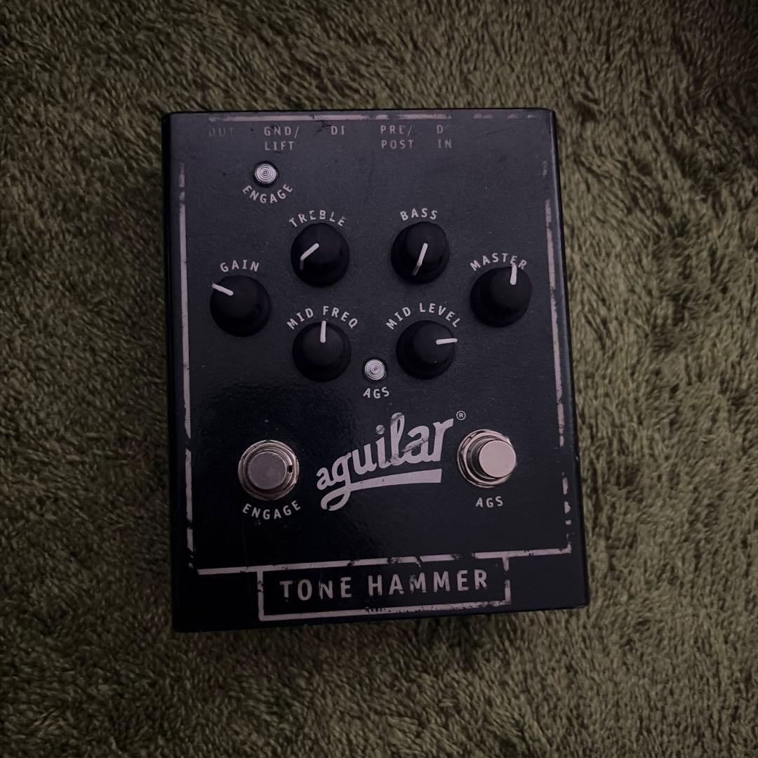 Aguilar Tone Hammer Bass Preamp Overdrive DI Pedal for Bass Guitar
