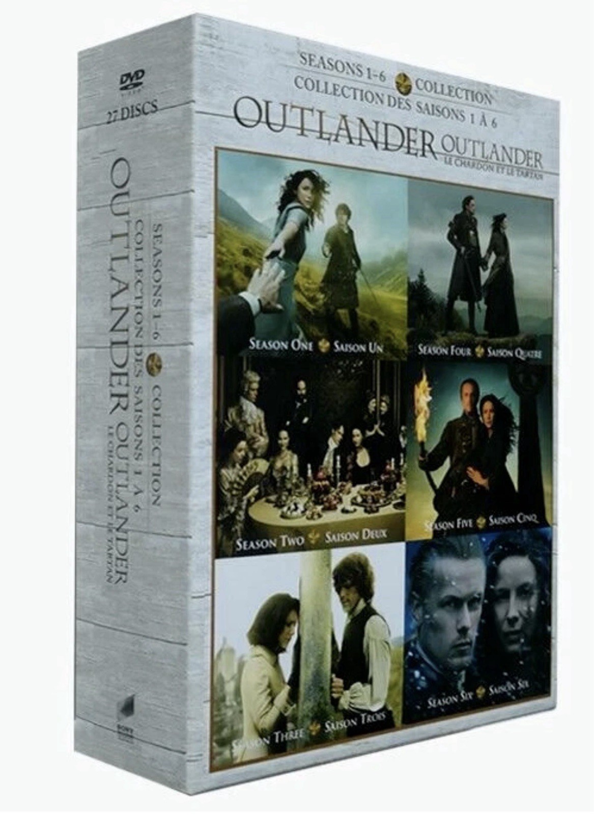Outlander Complete Series DVD Seasons 1-6 (27-Discs, Box-Set). Brand New!