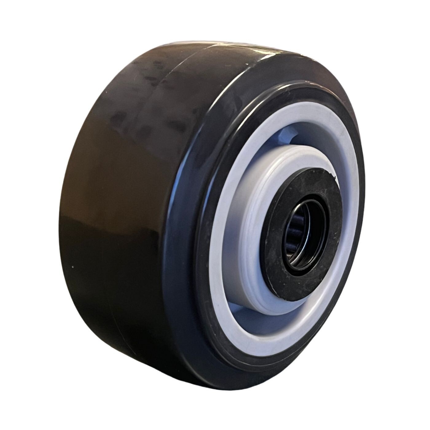 4” x 2” Black Polyurethane on Plastic Core 4 Wheels