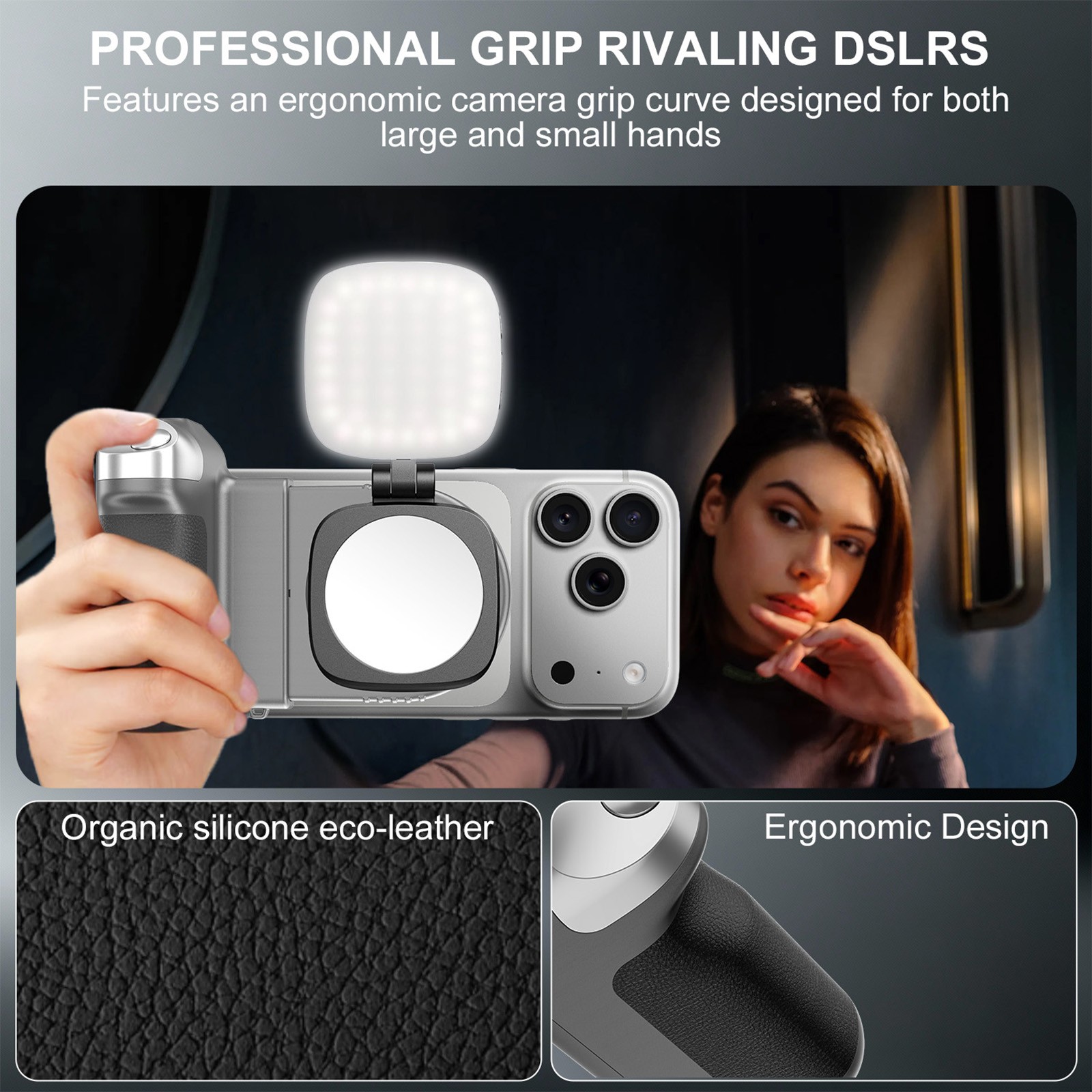 Camera Shutter Grip Magnetic Phone Handle Bluetooth Remote for iPhone 17 16 15