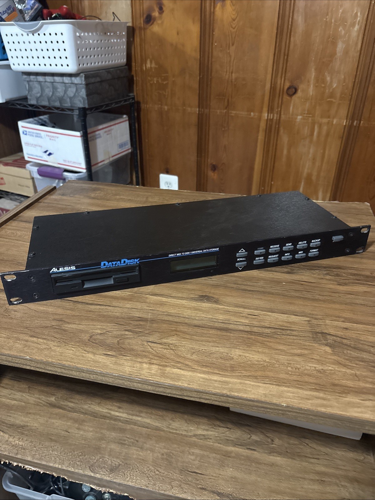 UNTESTED Alesis DataDisk Direct MIDI Disk Universal Data Storage Rack Mount