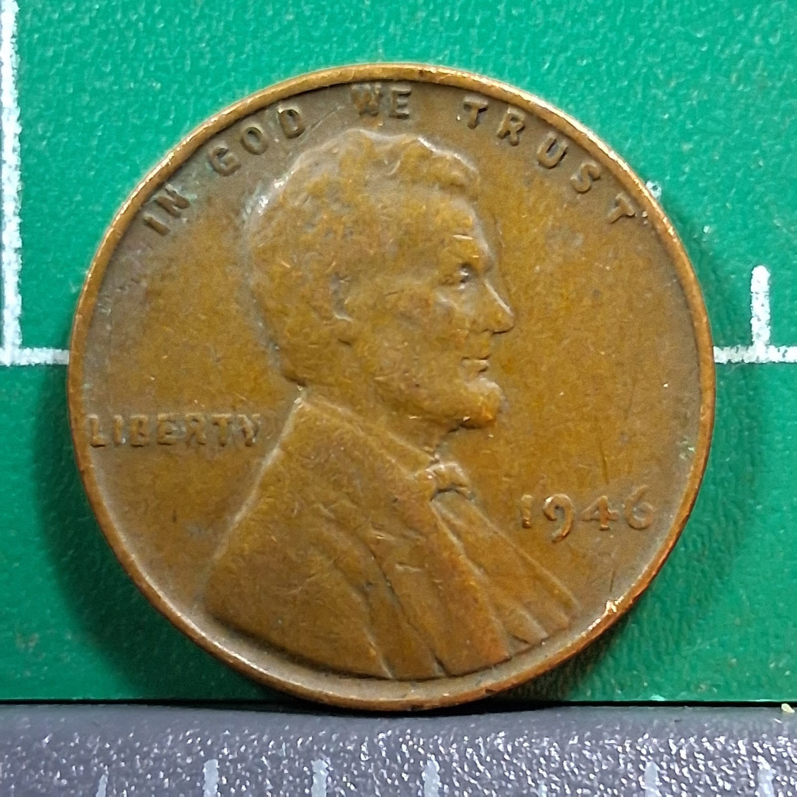 1946 United States USA Abraham Lincoln Wheat Penny 1 Cent Copper Coin