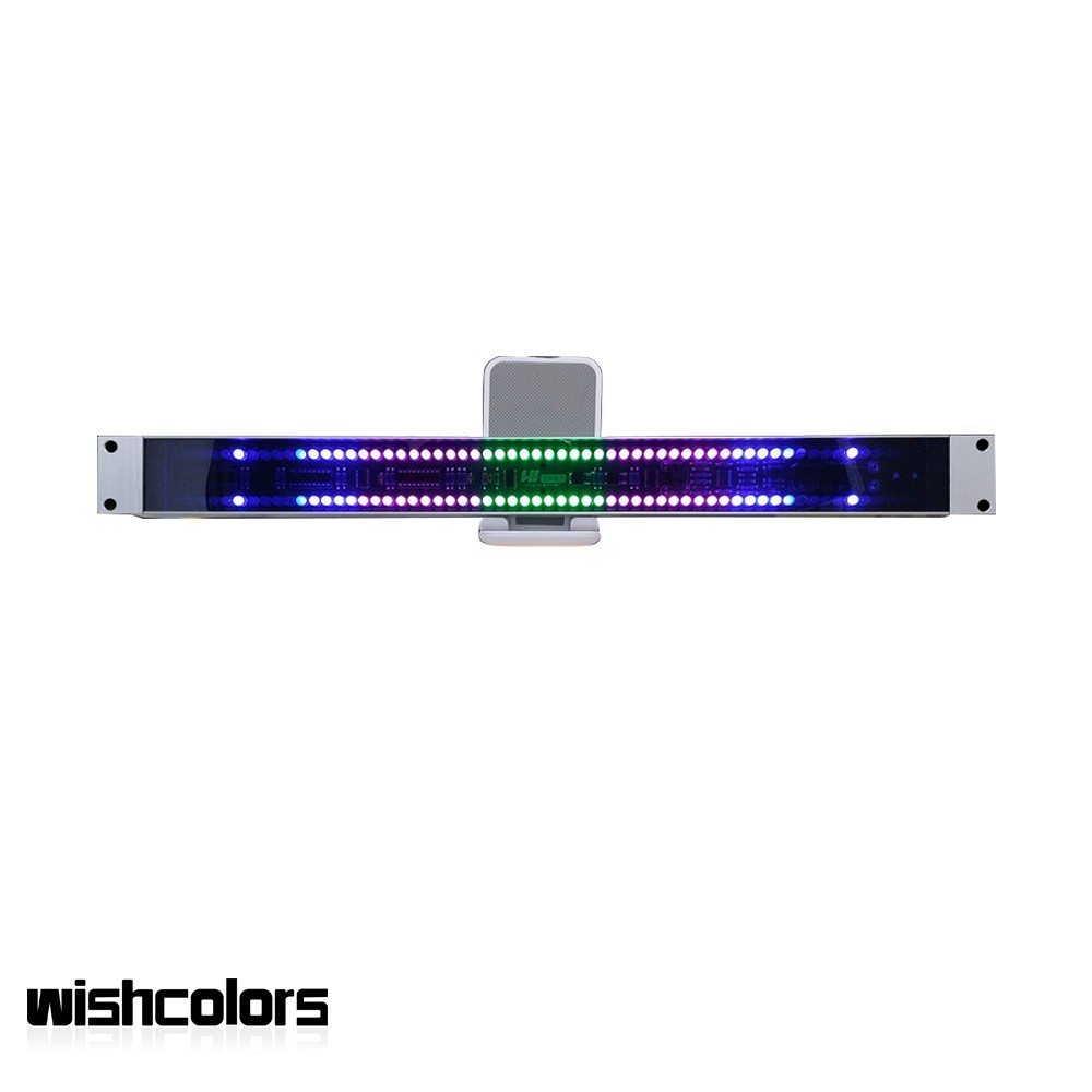 19" 120LED Music Spectrum Display USB Voice-Activated Rhythm Light for 1U Audi0
