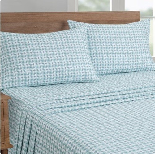 NEW South Point Home Fashions Microfiber 4-Piece Sheet Set Blue 120 GSM Luxury