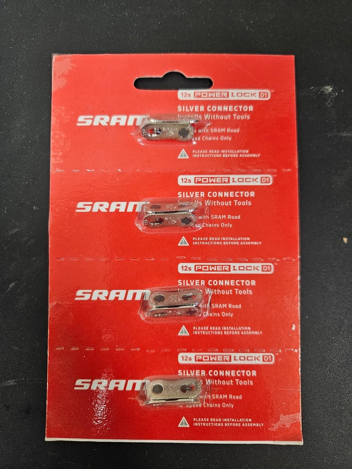 SRAM AXS PowerLock Links for 12-Speed Road Chain Silver