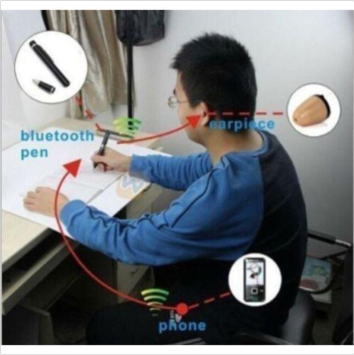 Bluetooth Red Ball Pen Invisible Wireless Mini Hidden Earpiece Covert