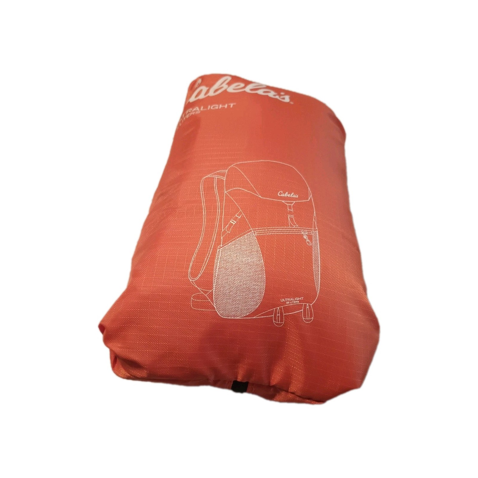 Cabela's Ultralight 23 Liters Packable Backpack Orange Hiking Travel