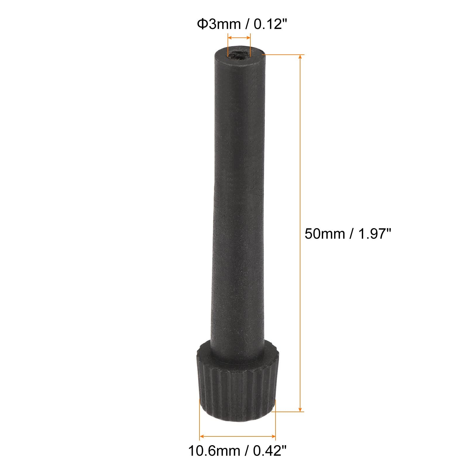 Light Turn On/Off Switch Knob 50mm Length Lamp Socket Extension Knobs, Black ...