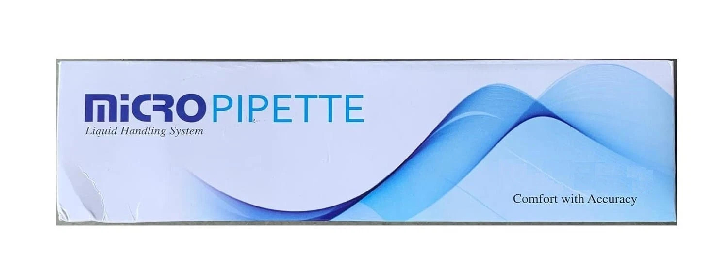 Set of 3 Micropipette Variable Volume 5-50Ul,10-100Ul,100-1000Ul Total 3