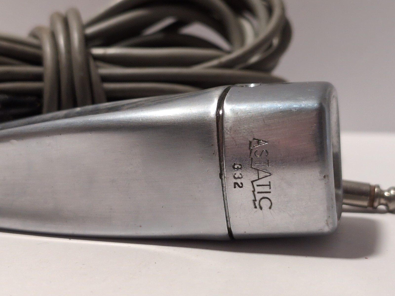VINTAGE Square ASTATIC 332 HANDHELD MICROPHONE - Untested