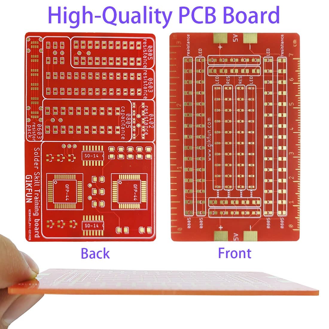 Advanced DIY SMD/SMT Soldering Practice Kit - Electronics Engineer Student Sk...