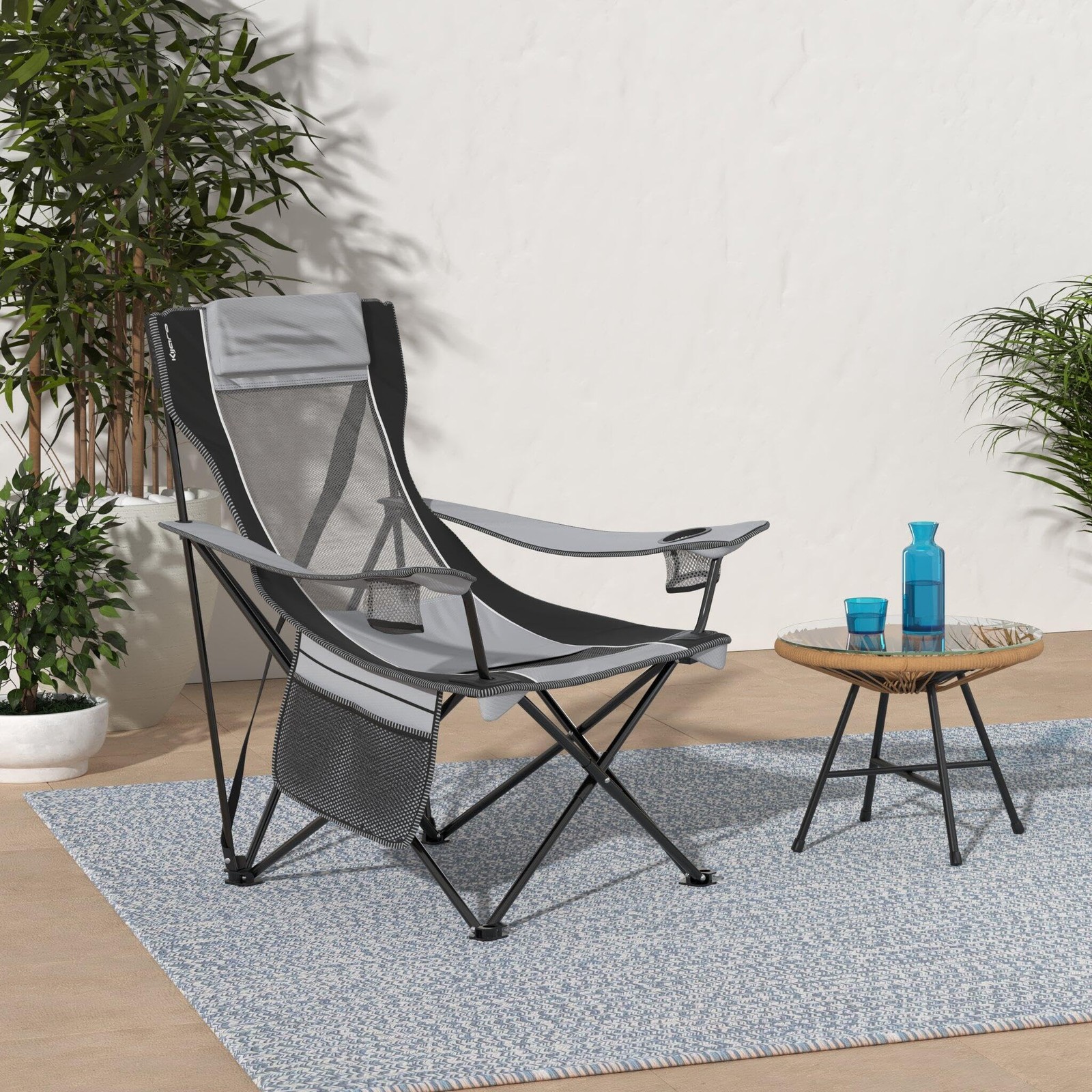 Kijaro Sling Camping Chair, One Size, Hallett Peak Gray