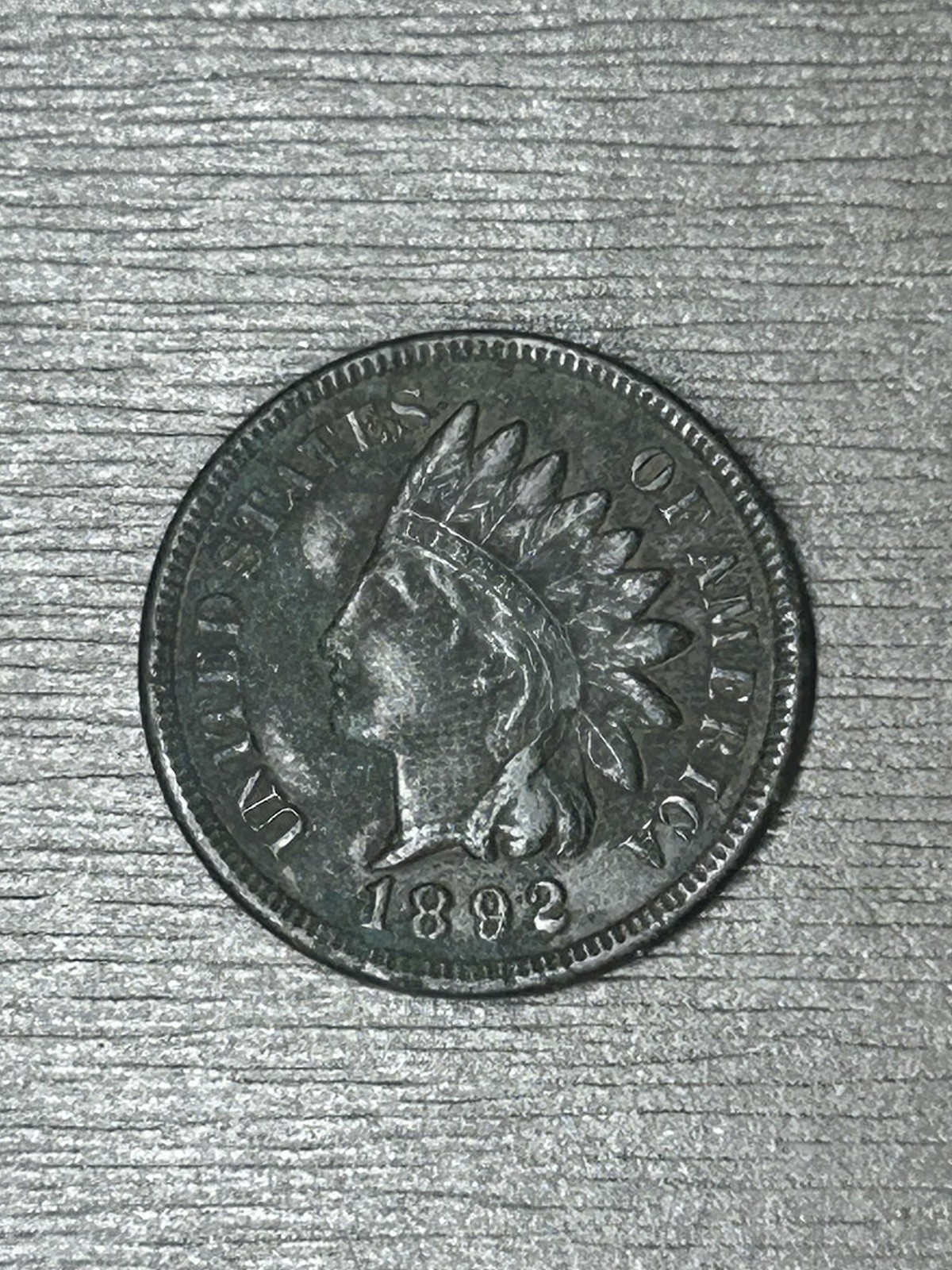 1892 Indian Head Cent Very Fine Condition Nice Details Exact Coin Imaged #E55