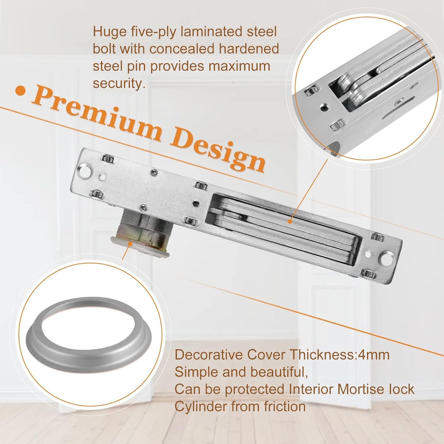 Storefront Door Mortise Lock Bolt Deadbolt w/ 2 Cylinders Adams Rite Cam SC1-TT
