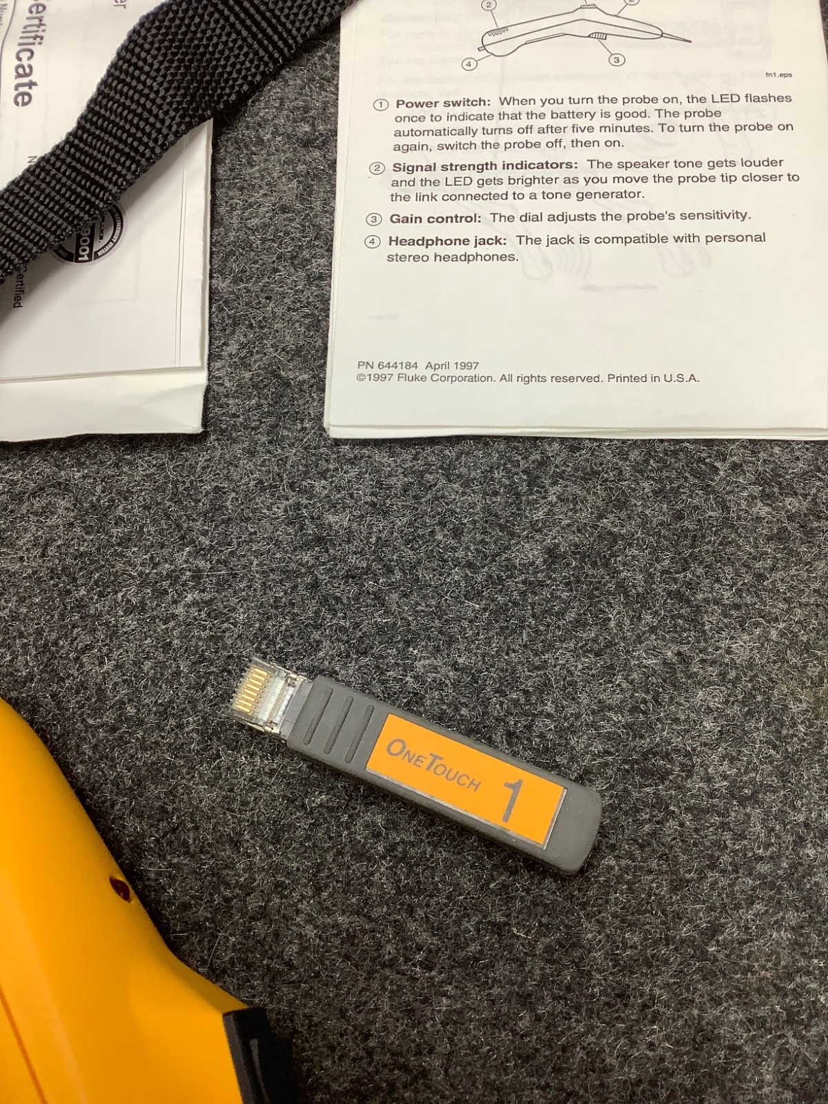 FLUKE, ONE TOUCH SERIES II NETWORK ASSISTANT (SEE DESCRIPTION FOR OTHER ITEMS)
