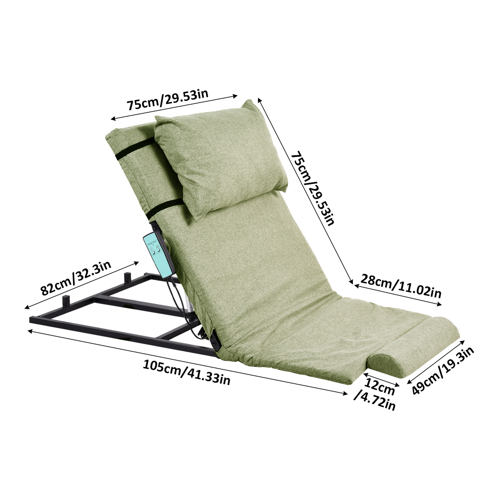 Rest With Backrest Armrest Back Lifting Bed