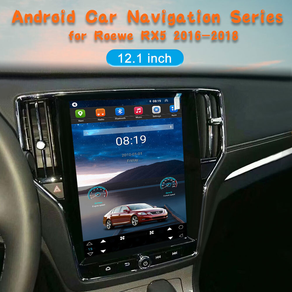 Android 14 Carplay Auto Car Radio for Roewe RX5 2016-2018 12.1Inch Screen Player