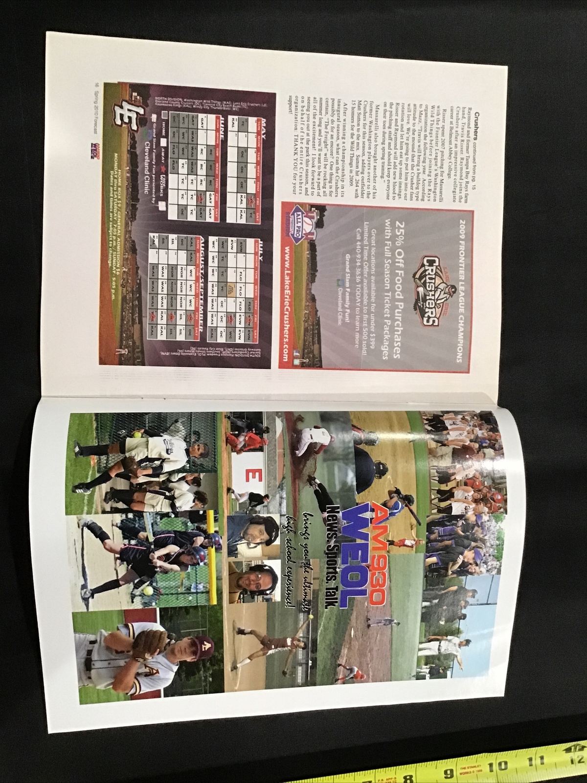 2010 Softball Baseball Spring Preview Medina Lorain Magazine Program