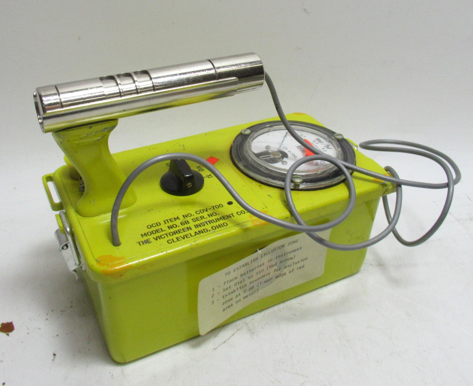Victoreen Geiger Counter CDV-700 #6B Radiological Survey Meter