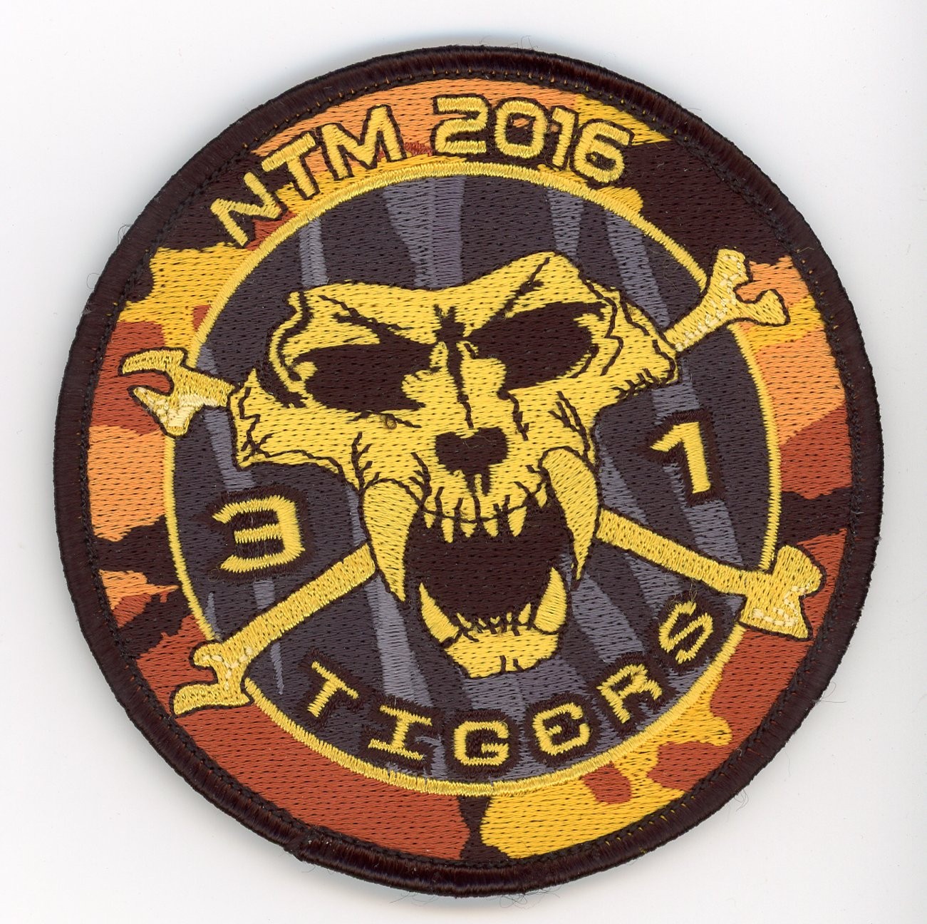 PATCH BELGIUM F-16 31st FS NTM 2016 TIGER MEET VEL BACK PARCHE