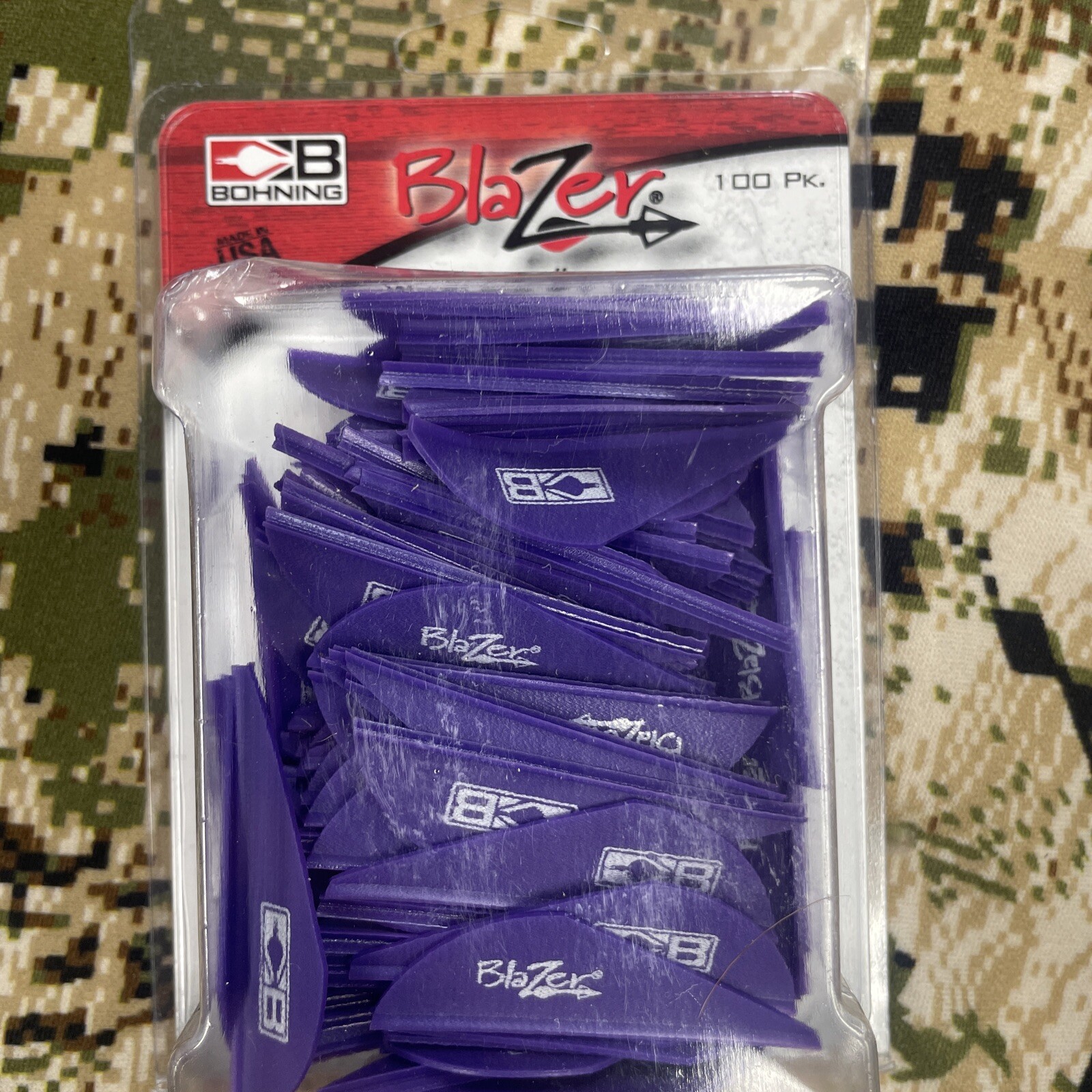 Bohning Blazer Purple Vane 100 Pack