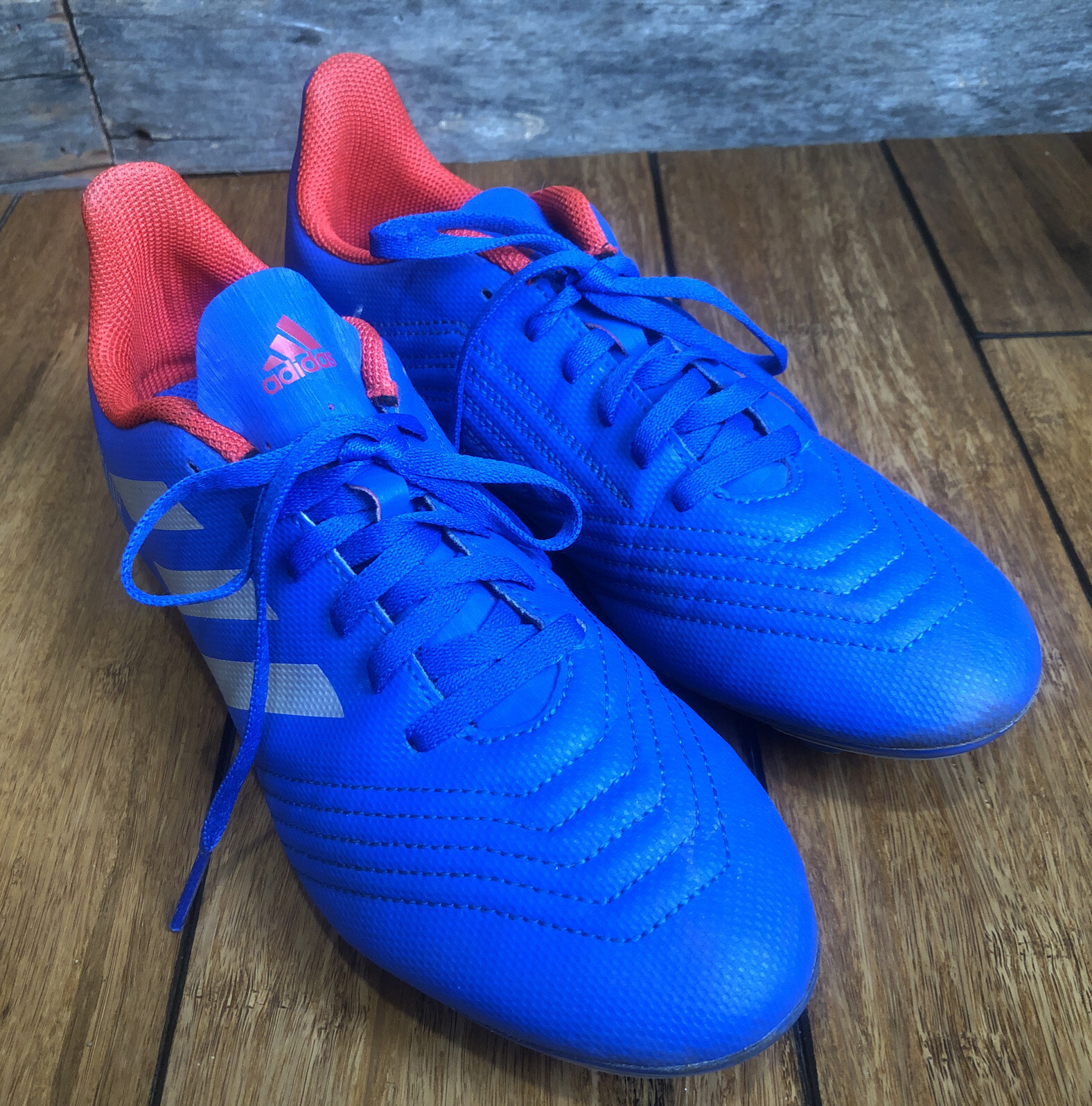 Soccer Cleats Adidas Predator Blue Soccer/Football Shoes Men’s Size 6 FxG 19.4