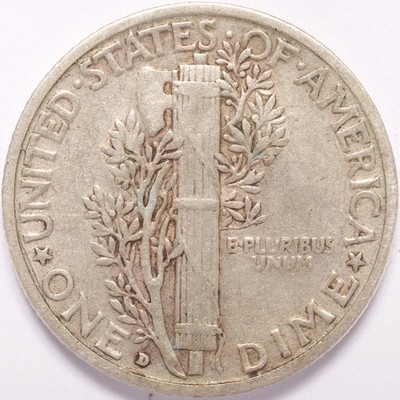 1931-D Mercury Silver Dime