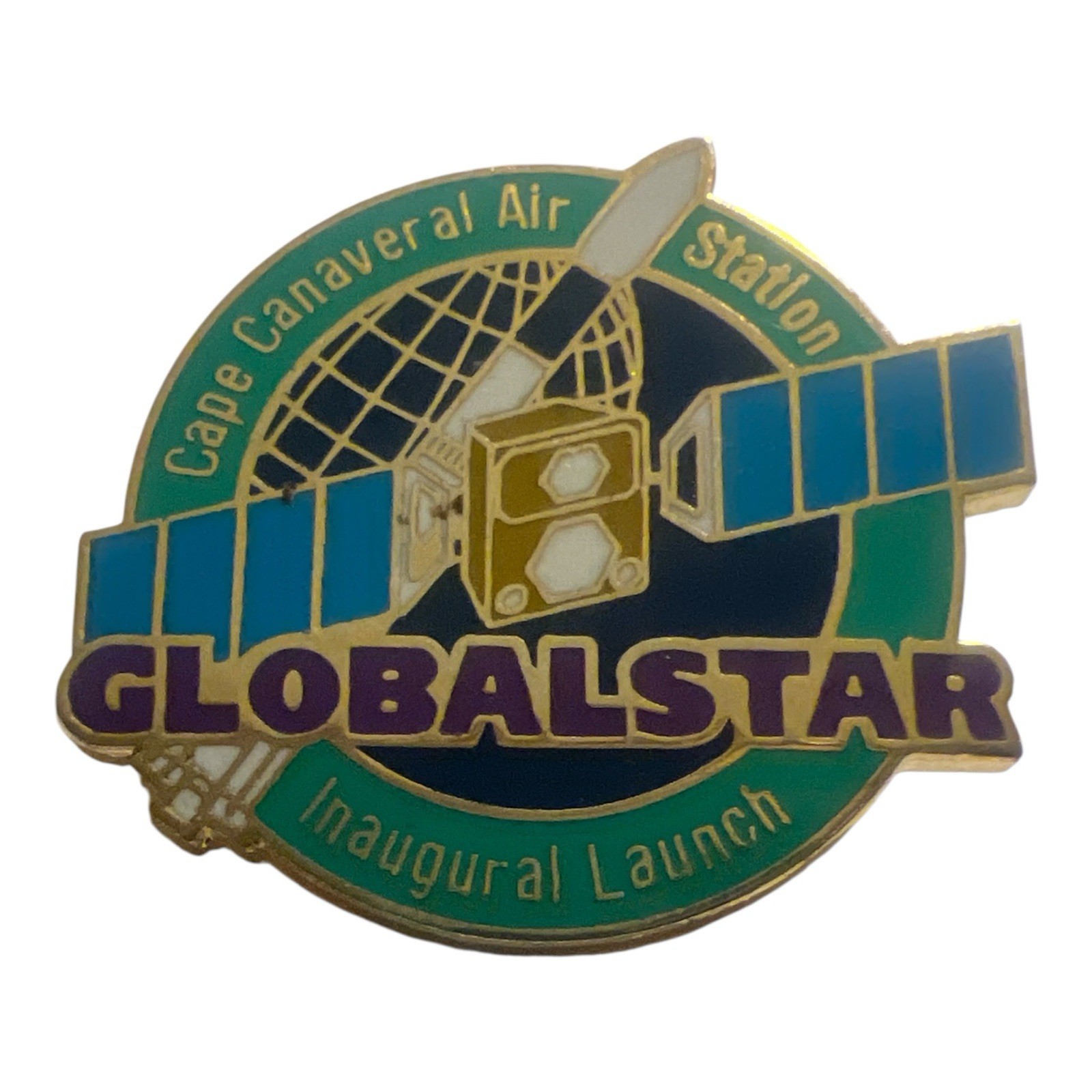 Cape Canaveral Air Station Globalstar Inaugural Launch 1998 Lapel Hat Pin Lot