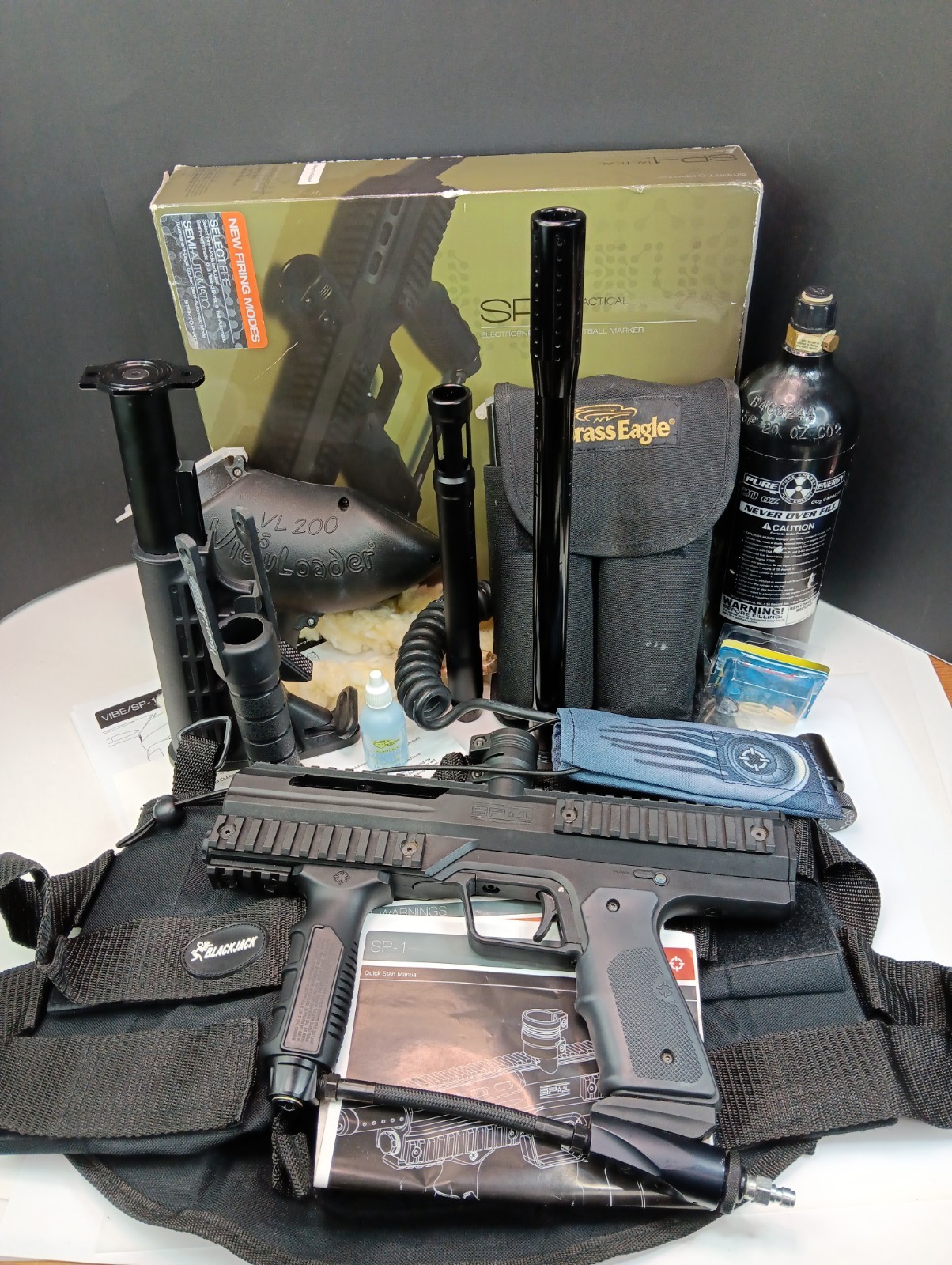 Smart Parts SP1 Tatical Electronic Paintball Marker Bundle-Lots of Extras