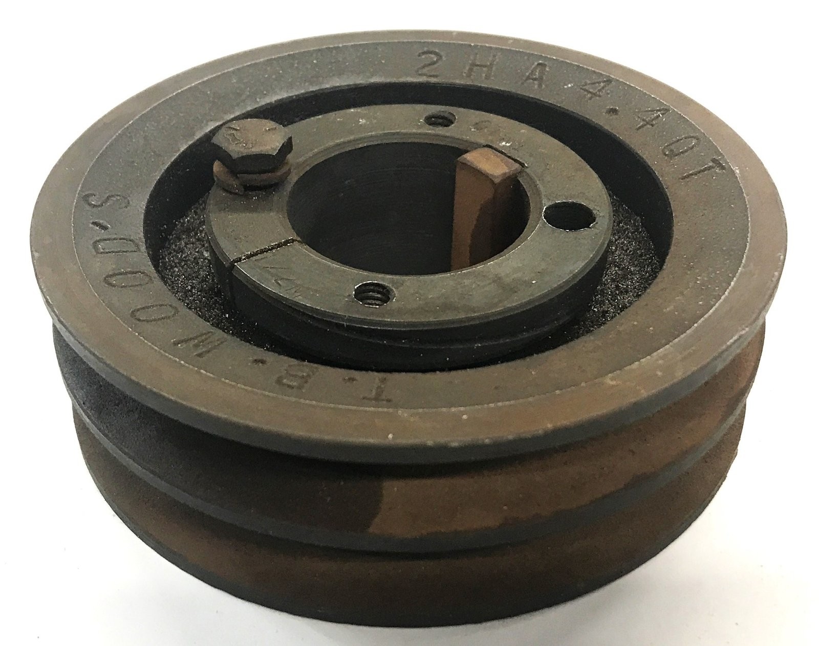 TB Woods 2 Groove Pulley 2HA 4.4 QT NOS