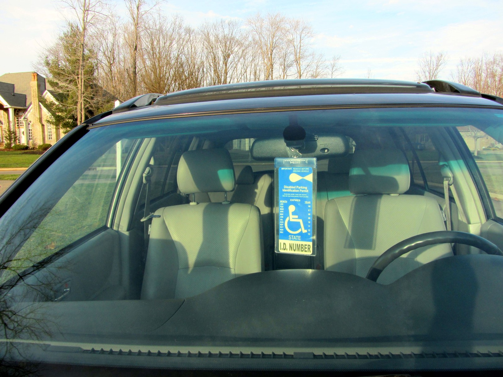 Handicap Tag Holder & Protector+Storage Magnet. Sturdy Hook - ON & OFF in a Snap