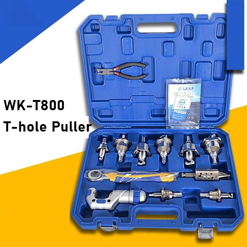 Copper WK-T800 Tube T-hole Puller Welding Refrigeration Tool Tee-extractor sets