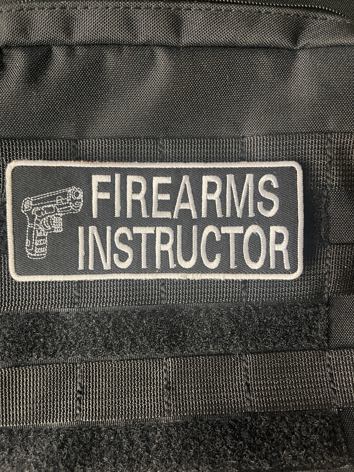 Firearms Instructor Morale Patch Hook And Loop Embroidered Glock Patch
