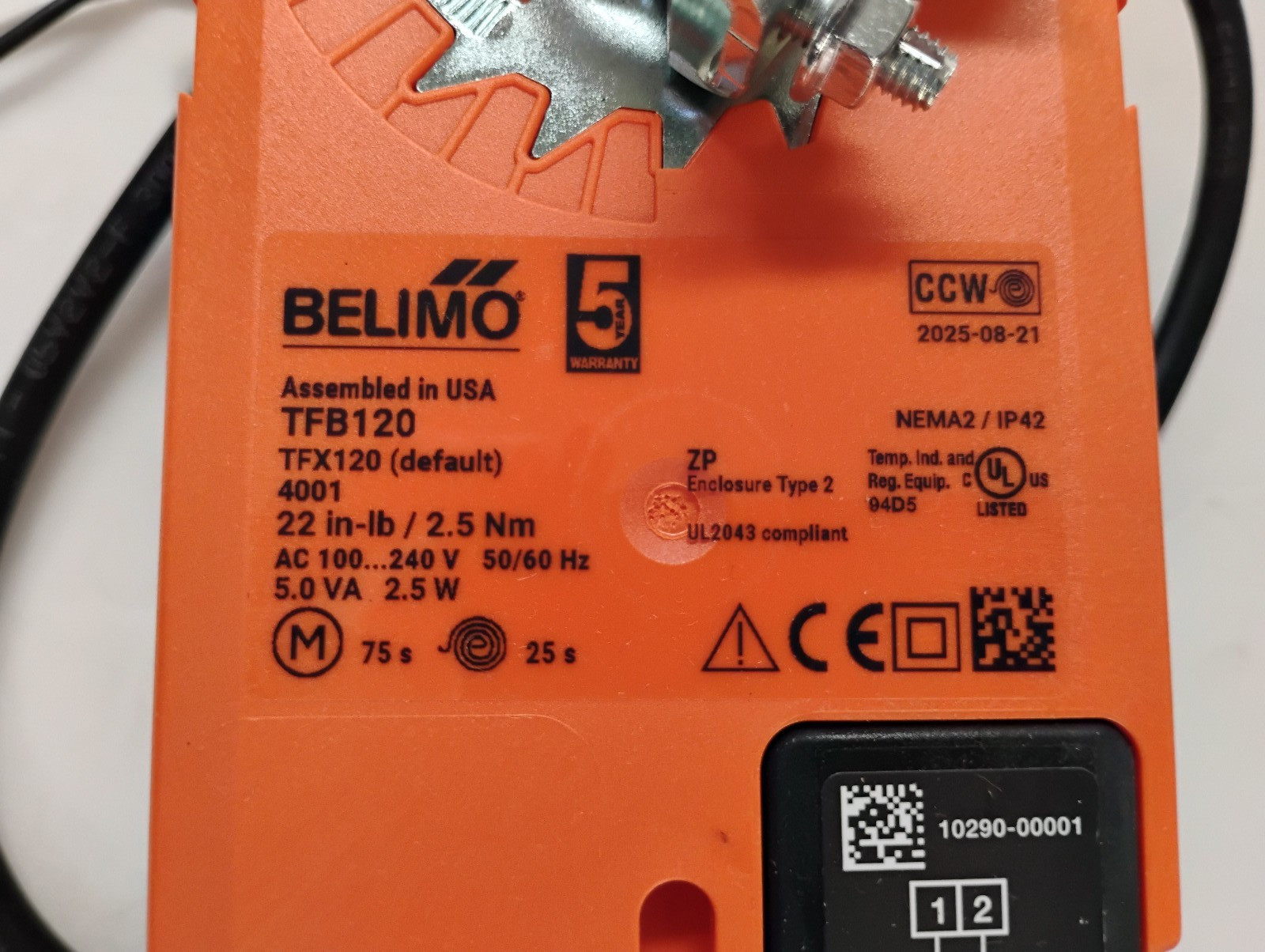 Belimo TFB120 Damper Actuator